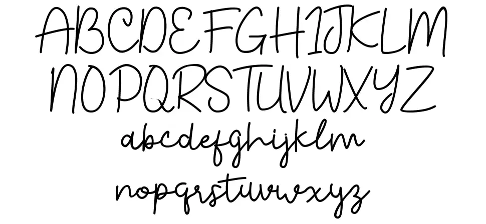 Bahary schriftart vorschau