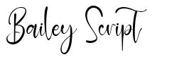 Bailey Script font