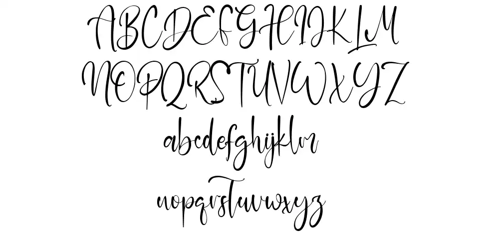 Bailey Script fuente Especímenes