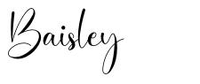 Baisley schriftart