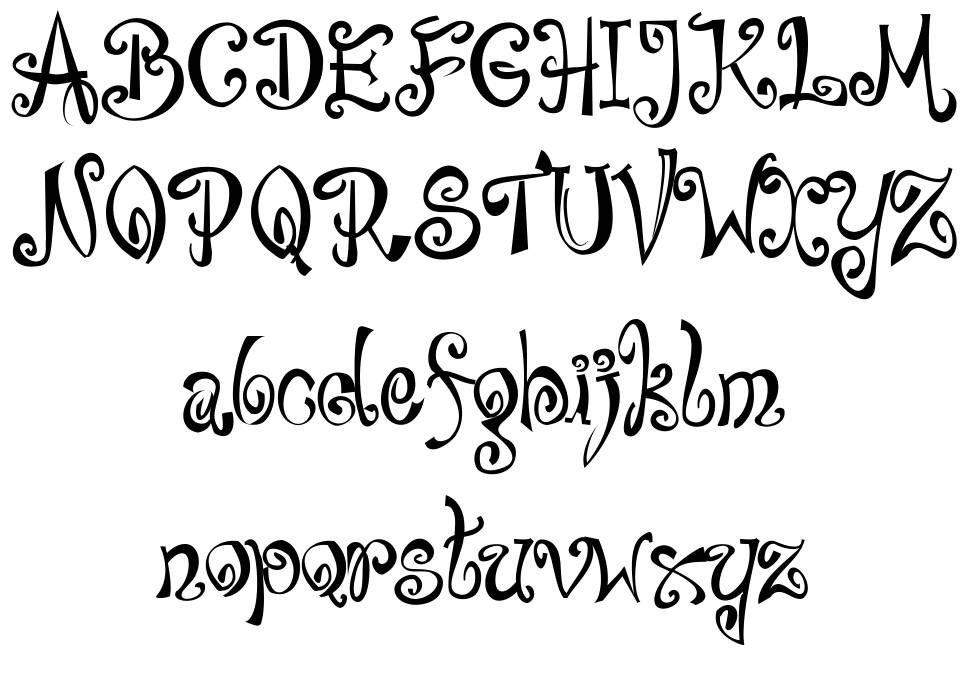 Bajareczka font specimens