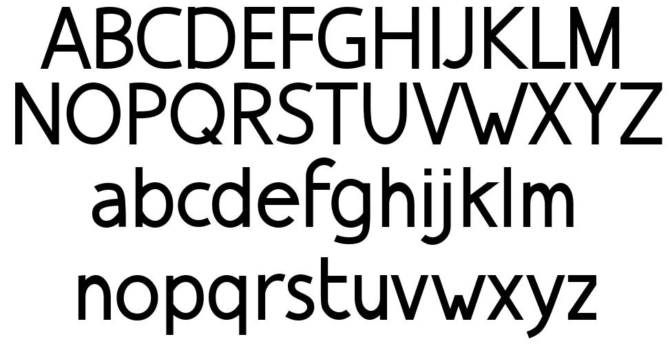 Bajawa font specimens