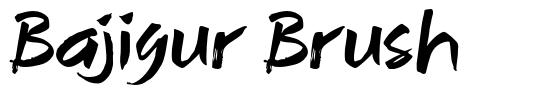 Bajigur Brush font