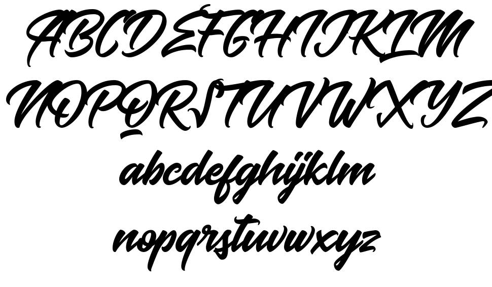 Baksoda font specimens