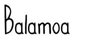 Balamoa 字形