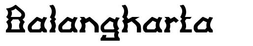 Balangkarta шрифт
