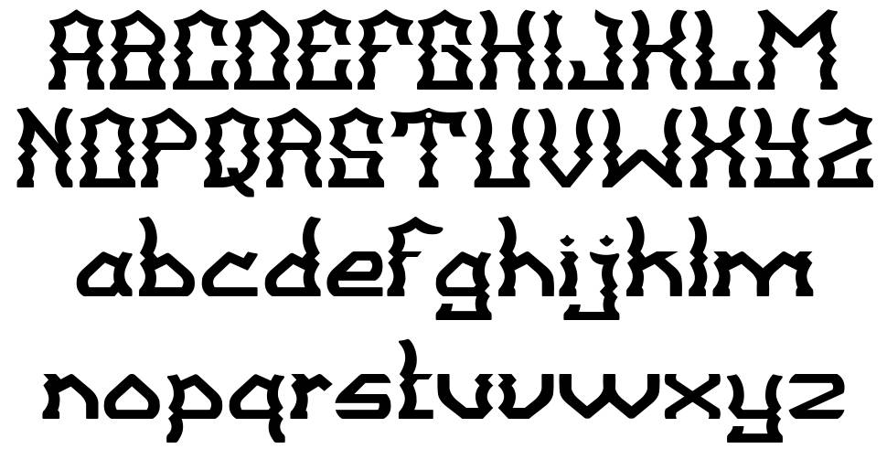 Balangkarta 字形 标本