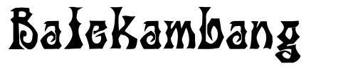 Balekambang font