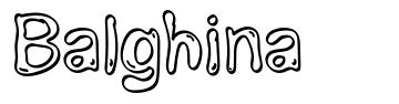 Balghina font