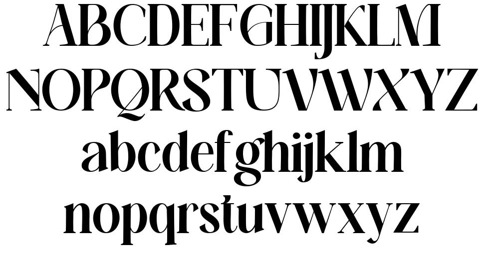 Balgon Serif písmo Exempláře