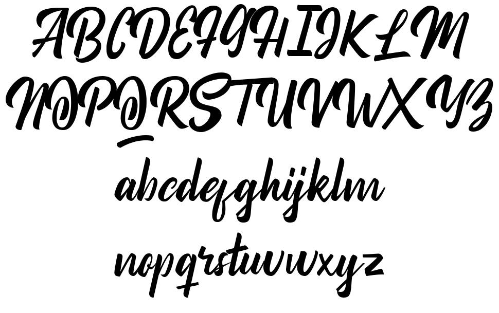 Balgrade font specimens