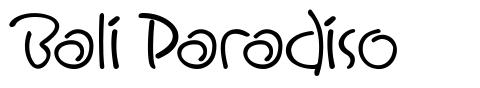 Bali Paradiso шрифт