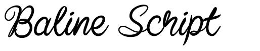 Baline Script шрифт