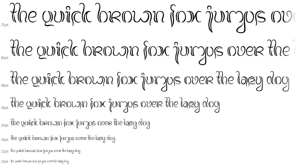 Balinese Familyfont waterfall