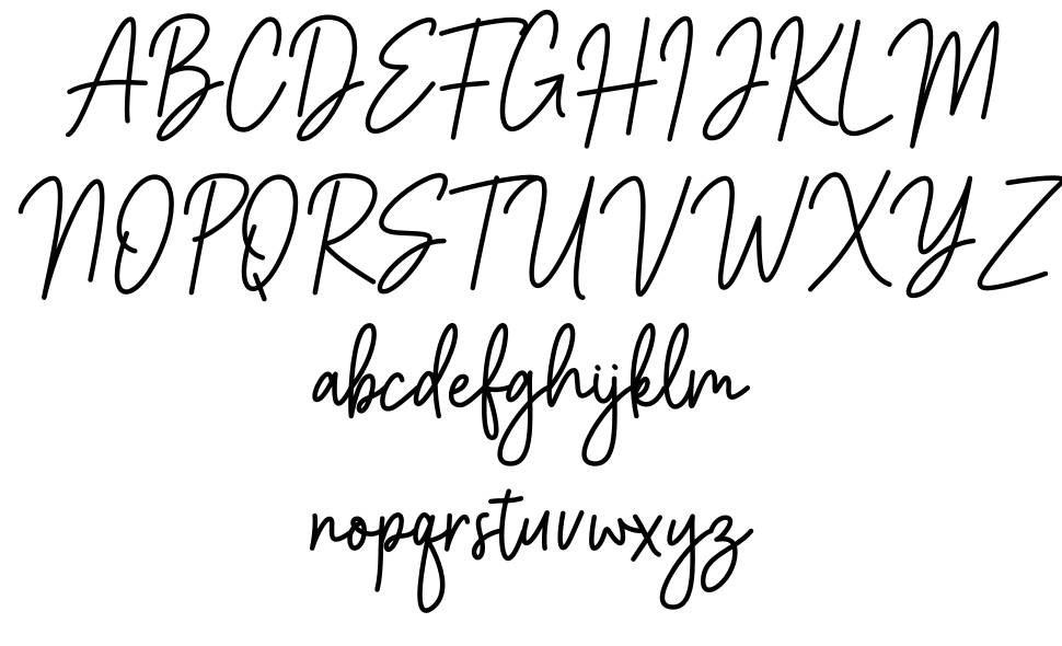 Balistany font specimens