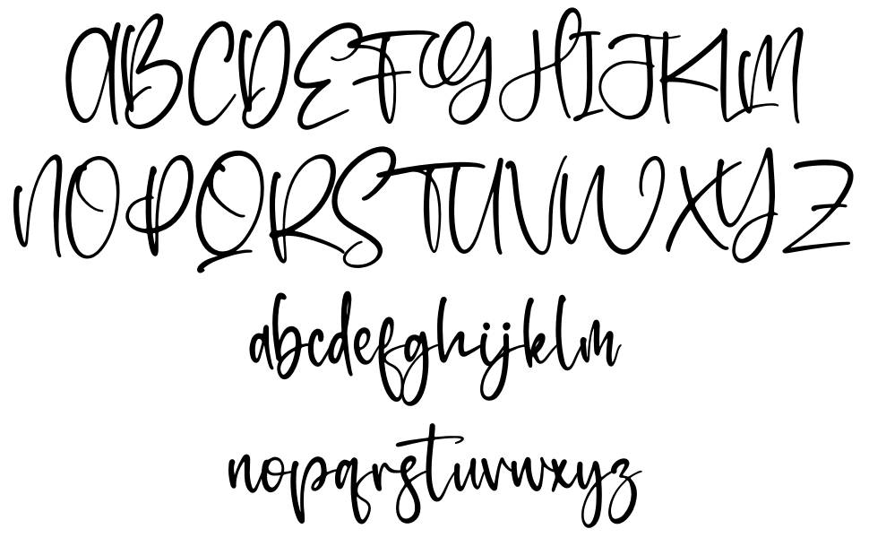 Balistica font Örnekler