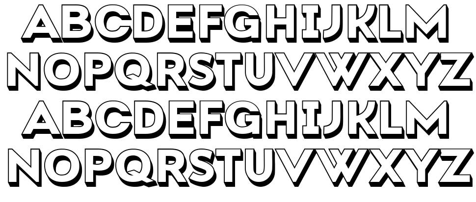 Baliw font specimens