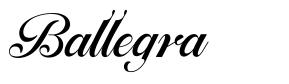 Ballegra шрифт