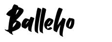 Balleho font