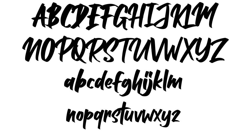 Balleho font Örnekler