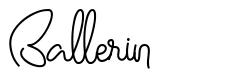 Ballerin шрифт