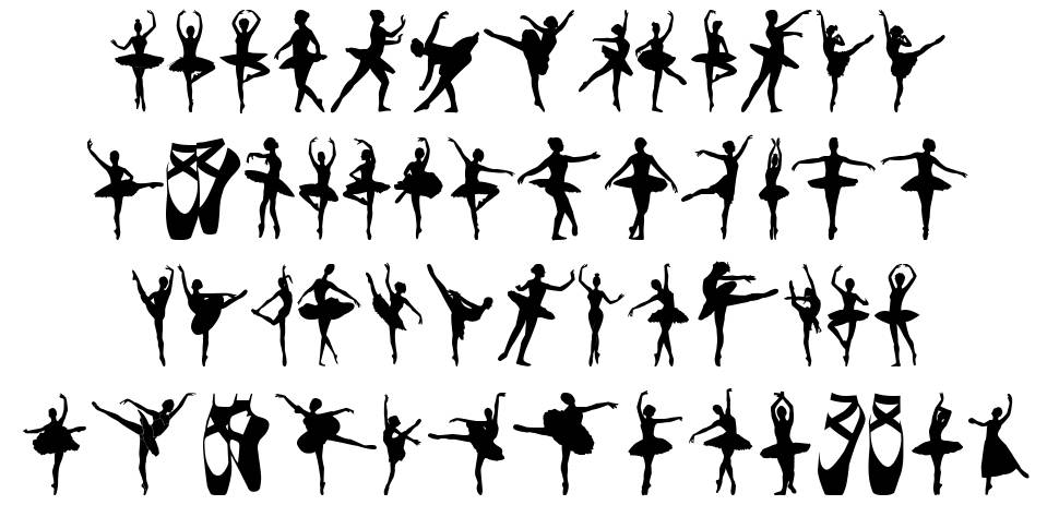 Ballet písmo Exempláře