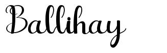 Ballihay шрифт