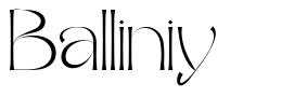 Balliniy font