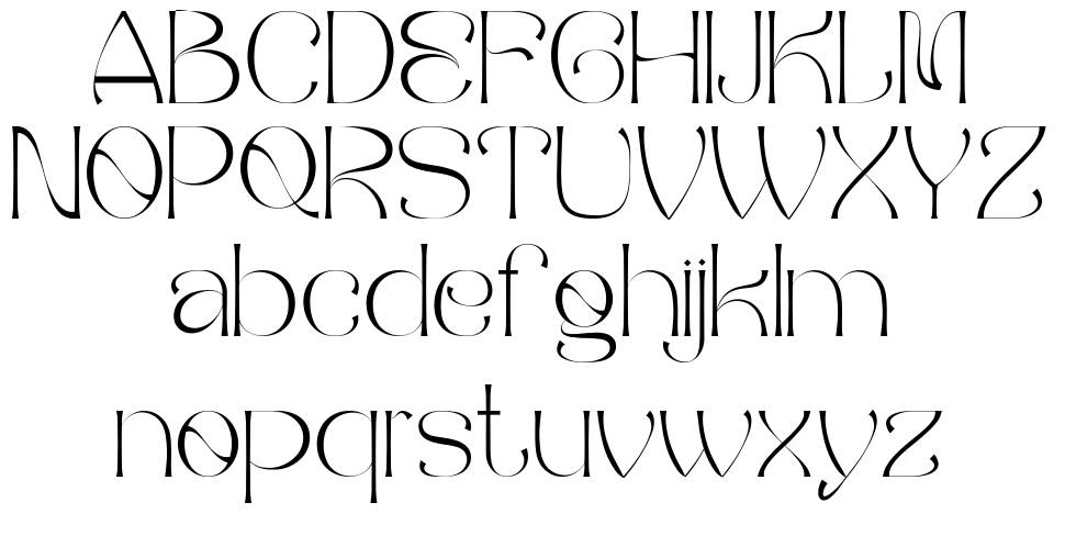 Balliniy font specimens