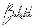 Ballistick шрифт