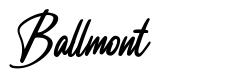 Ballmont font