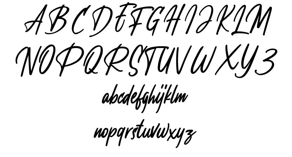Ballmont font Örnekler