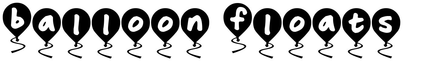 Balloon Floats písmo