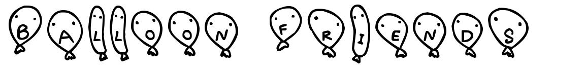 Balloon Friends 字形