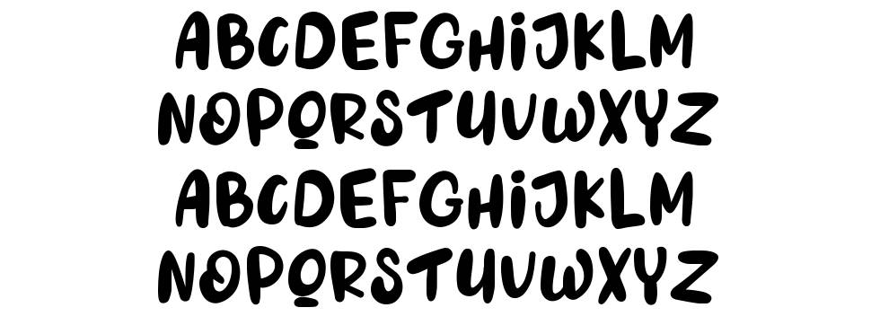 Balloon Party font specimens