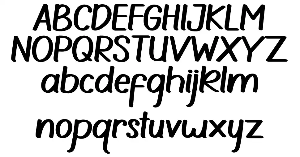 Ballpoint font specimens