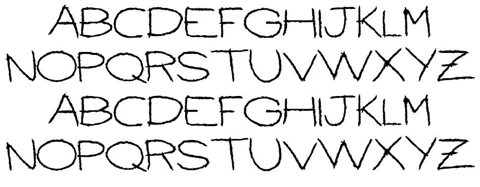 Ballpoint Scratch font specimens