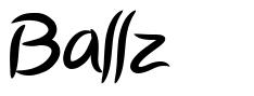 Ballz шрифт
