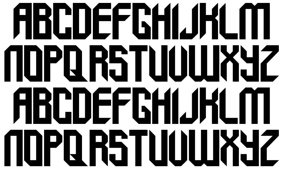 Balox font specimens