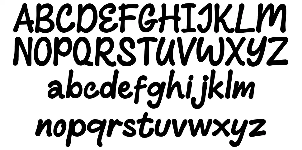 Balune font specimens