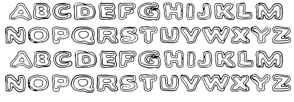 Bambiraptor font Örnekler