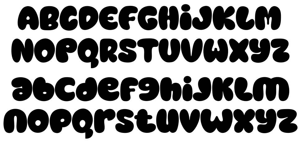 Bamew font specimens
