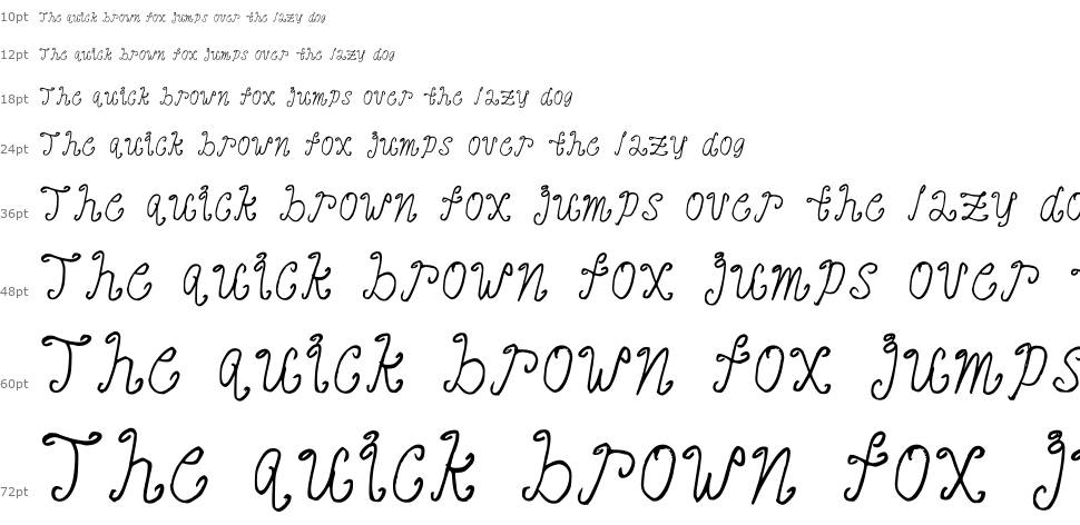 Banaag Font 1 carattere Cascata