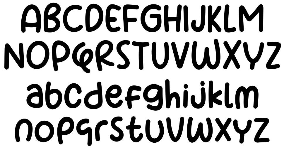 Banana Days font specimens