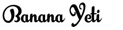 Banana Yeti schriftart