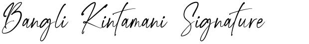 Bangli Kintamani Signature