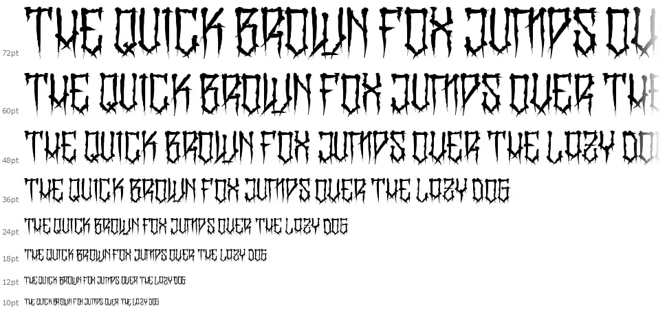 BangLYCH - Revenge Horrorfont waterfall