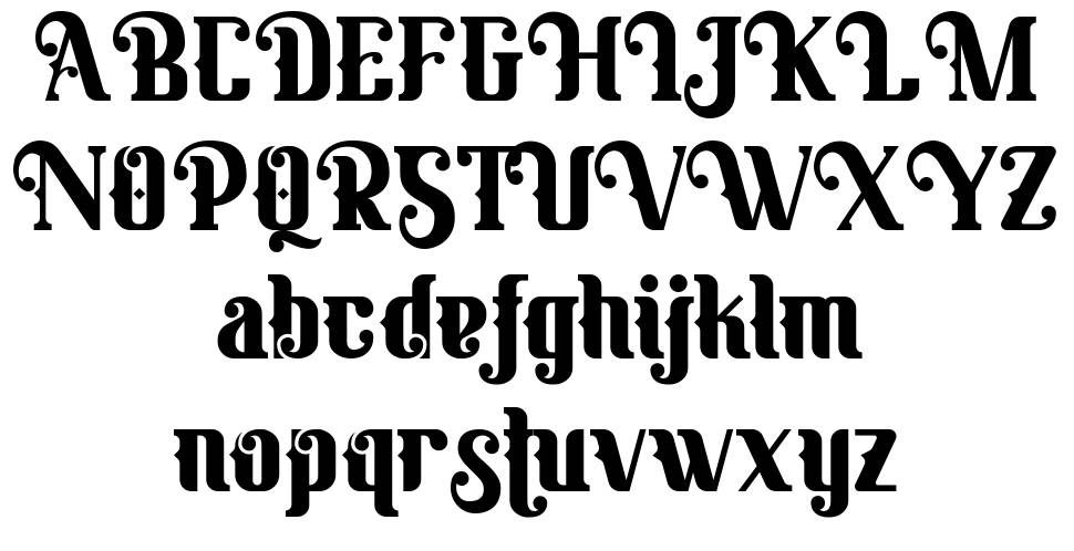 Banthern font specimens
