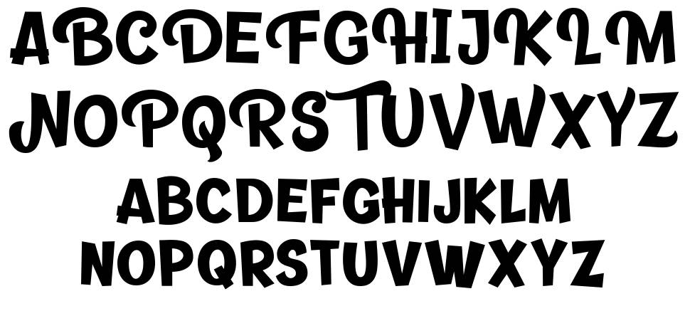 Banthink Clean font specimens