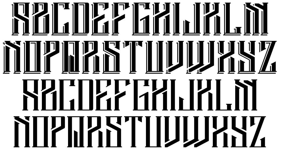 Barbarossa font specimens